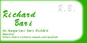 richard bari business card